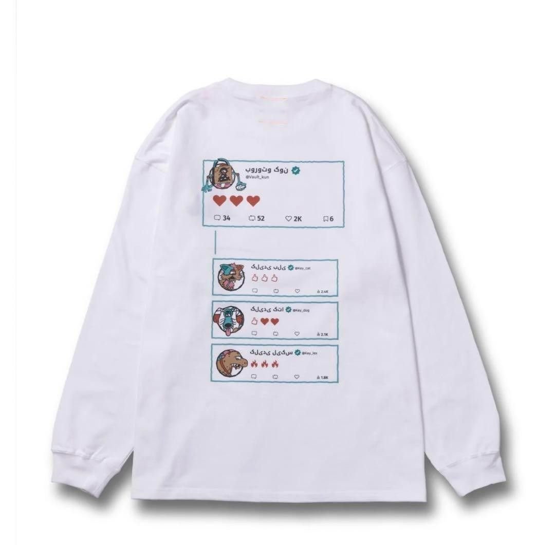 新品未使用】vaultroom ボルトルーム ロンT ホワイトVAULTROOM